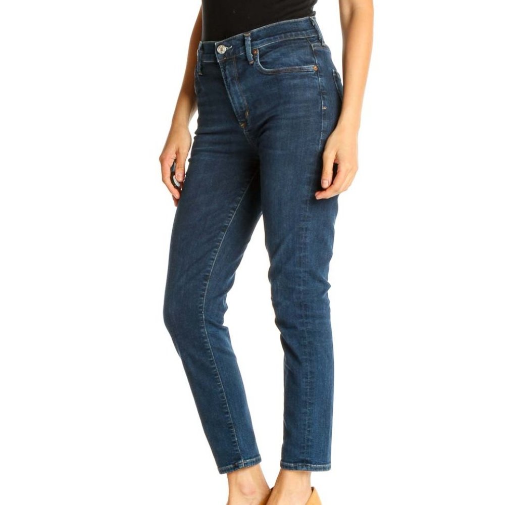 Agolde X Armour Vert Sophie Crop High Rise Jeans - Picture 2 of 12